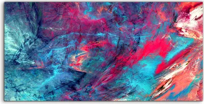 Produktbild von Coloray Spritzschutz aus Glas 140x70  Wandkunst Küchenrückwand abstrakte bunte Moderne futuristisches