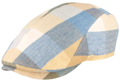 Göttmann Jackson Patchwork Cap aus Leinen mit UPF 50+ in grün