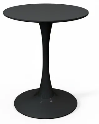 Immagine prodotto di Tavolo Tondo Moderno Diametro 60 cm Altezza 73 cm Mobile Cucina Salotto.Colore:nero