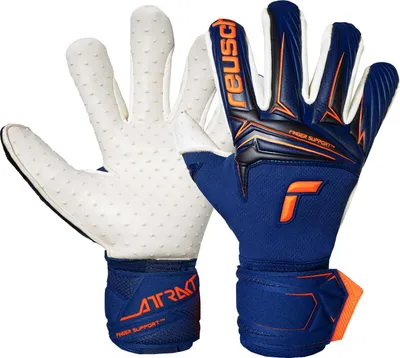Produktbild von Reusch Torwarthandschuhe Attrakt SpeedBump Finger Support mit maximaler Sicherheit für die Finger 4408 premium blue/orange 8.5