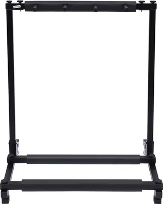 Image de Support de guitare, construction en fer durable, supporte 3 guitares, noir