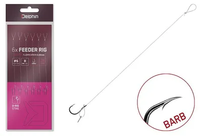 Obrázek produktu pro DELPHIN FLR D-Rig, fluorocarbonový krmný návazec, 8 cm, 101003775