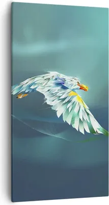 Produktbild von Bild auf Leinwand - Leinwandbild - Adler Abstraktion - 55x100cm - Wand Bild - Wanddeko - Wandbilder - Leinwanddruck - Bilder - Kunstdruck - Wanddekoration - Leinwand bilder - Wandkunst - PA55x100-3833