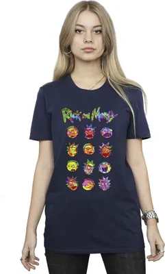 Produktbild von Rick And Morty - T-Shirt für Damen BI49030 (M) (Marineblau)