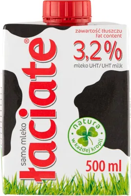 Zdjęcie produktu dla Łaciate Mleko Uht 3,2 % 500 Ml