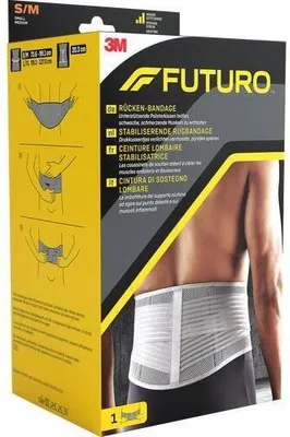 Produktbild von FUTURO™ Rückenbandage 46815DABI, Gr. S/M grau 73,6-99,1 cm, 1 St.