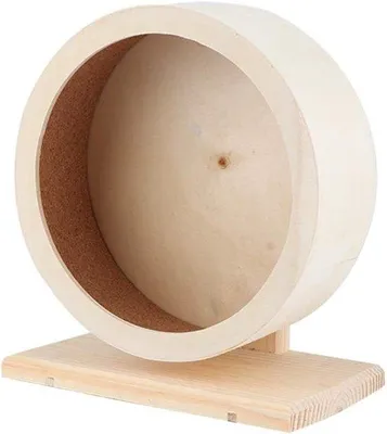 Produktbild von Holz-Rutschbahn für Hamster und andere Kleintiere (M) mit Ruhehaus-Nest - unterhaltsames und abwechslungsreiches Spielzeug