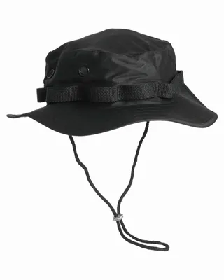 Produktbild von MIL-TEC Dschungelhut US Typ schwarz Buschhut Tropenhut Sonnenhut Anglerhut Hut L (59-60)