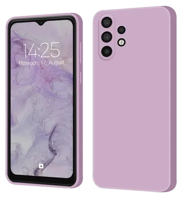 Produktbild von Hülle für Samsung Galaxy A32 5G Case Cover Bumper Smartphone Softgrip Schutzhülle Farbe: Lila