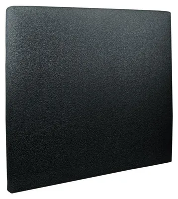 Produktbild von Kopfteil gepolstertes – schwarzer Bouclé-Stoff - 135 cm