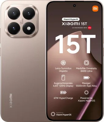 Produktbild von 15T 12GB + 256GB Rosegold Smartphone