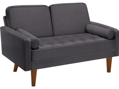 Produktbild von Sofa Skagen, 2-Sitzer, Sitzpolster mit Federkern, 300 kg - Samtoptik grau