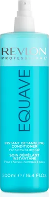 Produktbild von Revlon Equave Instant Beauty Hydro Nutritive Conditioner 500 ml – Entwirrend ohne Ausspülen für trockenes Haar – Mit Keratin – Weiße-blaue 2-Phasen-Formel – UVA/UVB-Schutz