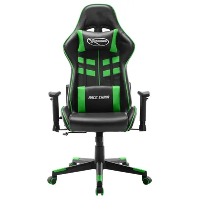Immagine prodotto di Sedia da Gaming Nera e Verde  in Pelle finta