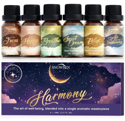 Produktbild von Ätherische Öle Set Harmonie 6 Mischungen für Diffusor & Aromatherapie