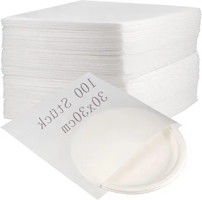 Image de Sacs en mousse pour l'emballage de la porcelaine - 100 pièces - 30 x 30 cm - blancs