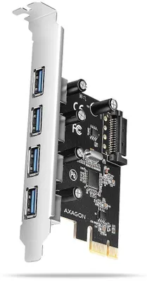 Imagen del producto de Axagon PCEU-430RS, PCIe, USB 3.2 Gen 1 (3.1 Gen 1), conector hembra, altura completa, PCIe 2.0, SATA de 15 pines