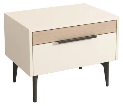 Image de Table de chevet en bois, style moderne, meubles de chambre à coucher design