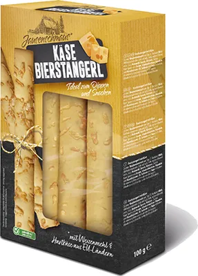 Image de Jausenschmaus Bierstangerl Fromage au goût fort et épicé 100g