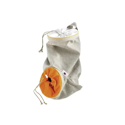 Image de Mastrad Sac de conservation de légumes Grand, sac à pommes de terre, sac à légumes, sac à légumes, tissu, orange, F93364
