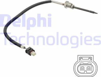 Produktbild von DELPHI TS30157 Abgastemperatursensor passend für MERCEDES-BENZ M-Klasse (W164) 300mm