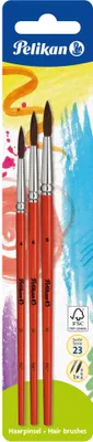 Obrázek produktu pro Pelikan 700382 Sada kartáčů na vlasy Pelikan typ 23, 3 kusy, různorodé