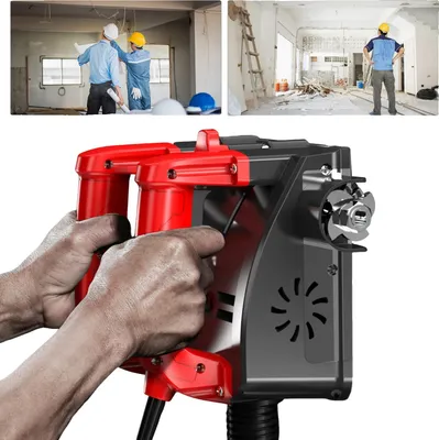 Produktbild von Wandfräsmaschine, 1200W Leistung, 160mm Fräsbreite, 1-4 mm Höhenverstellung, 3000 U/min Geschwindigkeit, 24,5 x 22 x 16,5 cm Abmessungen