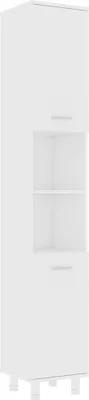 Produktbild von vidaXL Badezimmerschrank Weiß 30x30x179 cm Holzwerkstoff