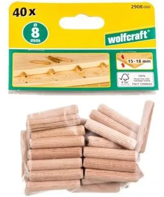 Produktbild von Wolfcraft Langholzdübel 8,0 x 40 mm