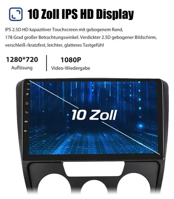 Produktbild von Autoradio 10 Zoll Touchscreen Android 15 für Skoda Octavia 2 2004-2013 mit DAB+ GPS Navigation Apple Carplay Android Auto Wireless 4GB RAM 64GB Bluetooth 2