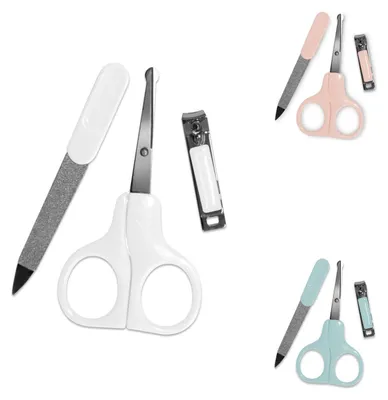 Produktbild von Baby Care Baby Maniküre-Set Nagelpflegeset Nagelschere, Nagelknipser, Nagelfeile weiß