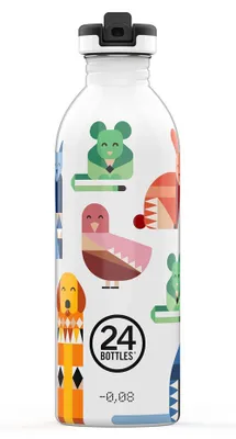 Produktbild von 24Bottles Edelstahl Trinkflasche Best Friends 0,5 l, mit Open-Close-Strohhalm