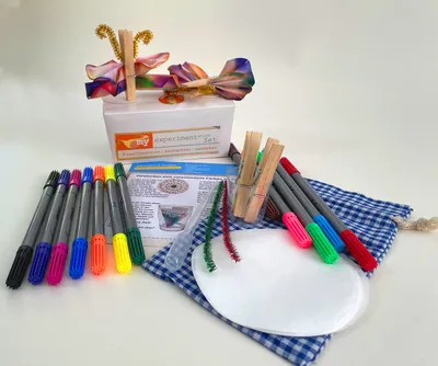 Produktbild von Forscher-Set, Erforsche Farben mit dem Chromatographie-Schmetterling, Experimentiere mit myExperimentSet