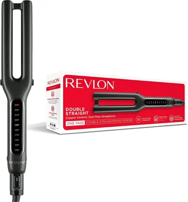 Produktbild von Revlon Straightening Iron Double Straight black Schwarz (RVST2204E)