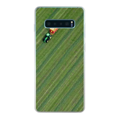 Produktbild von MuchoWow® Handyhülle Schutzhülle Hülle für Samsung Galaxy S10 Lite Zugmaschine - Anhänger - Grün Silikon Softcase Handy Hülle - Schutz