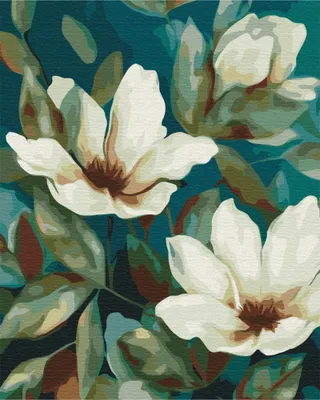 Obrázek produktu pro Malowanie po numerach Brushme 40x50 cm - Delikatność kwiatów