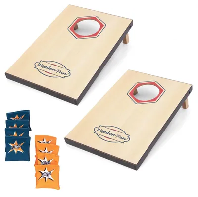 Produktbild von Cornhole-Spiel für Kinder und Erwachsene mit 8 Sandsäcken