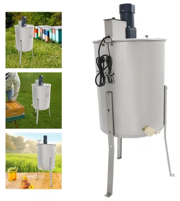 Immagine prodotto di Centrifuga per miele, elettrica, design compatto, argento