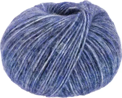 Produktbild von Lana Grossa NATURAL ALPACA PELO 50 g flauschige Netzgarnstruktur gefüllt mit Baby-Alpakafasern 125 m Farbe 034 - Blau