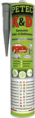 Immagine prodotto di PETEC K&D Adesivo e sigillante per carrozzeria grigio 310 ml