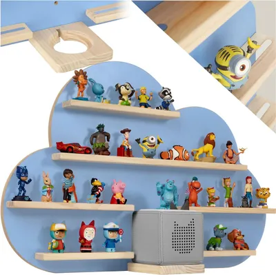 Produktbild von tectake® Wandregal MyLittleStory Cloud 76 x 15,5 x 50 cm, unsichtbare Aufhängung
