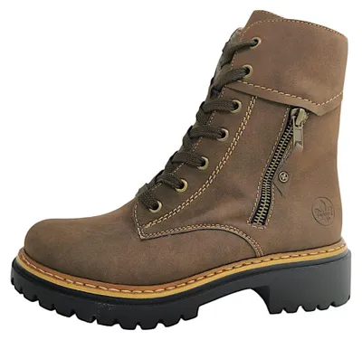 Produktbild von Rieker Damen Winterstiefeletten/ Schnürboots Braun Synthetik  Größe: 36