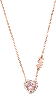Produktbild von Michael Kors MKC1520A2791 Damen Collier Herz Rose Weiß 45 cm