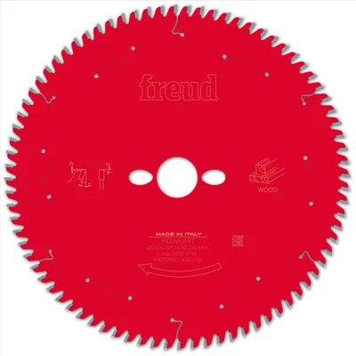 Image de Lame pour scie circulaire portative FREUD - Ø250 2,8/1,8 AL30 Z80 BA 5° - F03FS09777 -FR23W004T
