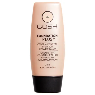 Produktbild von Gosh Copenhagen Foundation Plus Cover and Conceal SPF15 002 Ivory 30ml