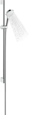 Immagine prodotto di hansgrohe Ensemble de douche Crometta 1 jet EcoSmart avec barre de douche 90 cm, blanc/chrome, 26539400, 26539400