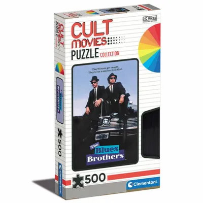 Zdjęcie produktu dla CLEMENTONI Puzzle Kultowe filmy: The Blues Brothers 500 elementów