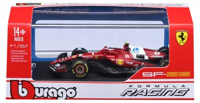 Zdjęcie produktu dla F1 Ferrari SF-25 #44 Lewis Hamilton 1:64 - BBurago