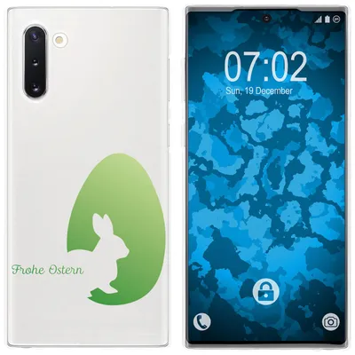 Produktbild von PhoneNatic Case kompatibel mit Samsung Galaxy Note 10 Silikon-Hülle Ostern M2