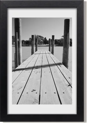 Produktbild von Bild 20x30 MDF-Rahmen, Wandkunst Hölzerner Pier